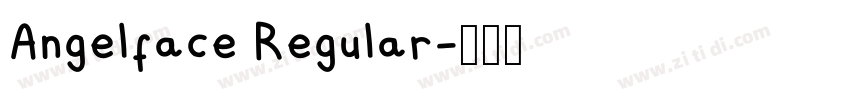 Angelface Regular字体转换